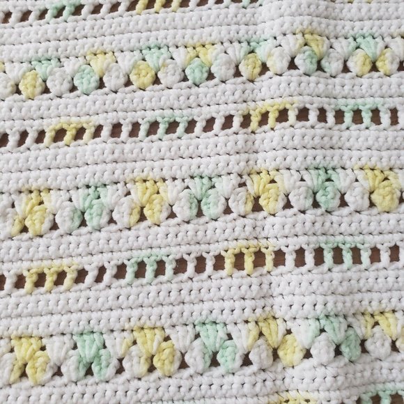 Vintage Baby Toddler Crib Throw Blanket Unisex - Picture 5 of 5
